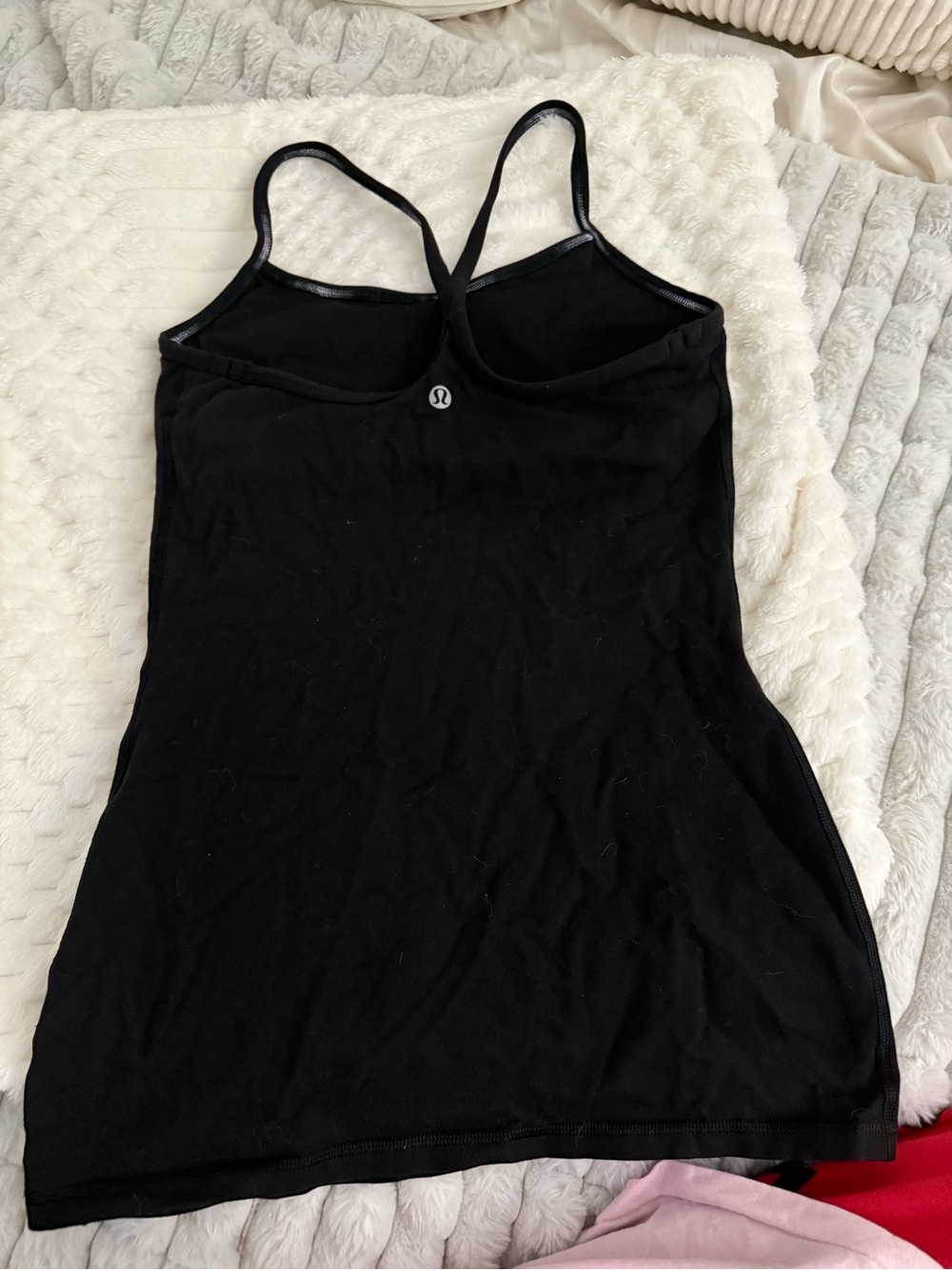 lululemon athletica Black Racerback Camisole with Shelf Bra